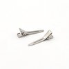 100pcs 4.5cm Single Prong Curl Clips Silver Section Clips Metal Alligator Hair Pins Clips for Hair Extension