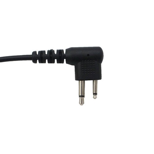 GoodQbuy 2 Pin PTT Mic Covert Acoustic Tube Earpiece Headset is Compatible with Motorola Two-Way Radio RMM2050 GP300 CP200 PR400 CLS1110 (Pack of 5)
