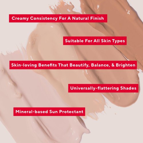 Mirabella Defense CC Creme Full Coverage Foundation with SPF 20, CC Cream Foundation with Sunscreen & Hyaluronic Acid, Oil Control with Salicylic Acid - Dark