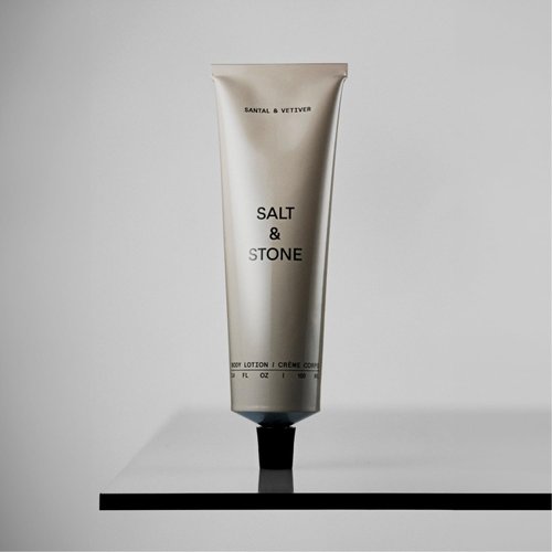 Salt & Stone Body Lotion for Women & Men| Scented Daily Body Lotion | Hydrates, Nourishes & Softens Skin | Restores Dry Skin | Fast-Absorbing | Cruelty-Free & Vegan (100 ml) (Santal & Vetiver)