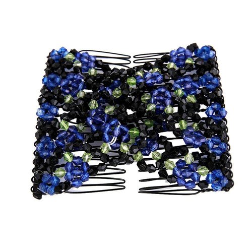 5 Pieces Magic Hair Comb Elastic Beaded Hair Clips for Women Girls Hair Accessory