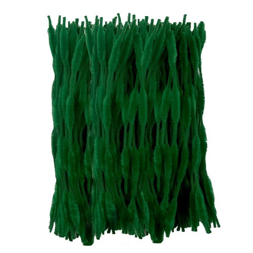 TOAOB 120pcs Green Pipe Cleaners Bump Pipe Cleaners Chenille Stems Craft Supplies Bending Plush 13mm x 12 inch for Handmade DIY Art Craft