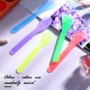 Patelai 50 Pieces Cosmetic Spatula Disposable Makeup Frosted Tip Spatula Plastic Makeup Tools Spoon Cosmetic Mask Spoon Spatulas Facial Cream Scoop Mask Spoon Stick for DIY and Sampling(Random Color)