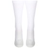 Truform Compression Socks, 15-20 mmHg, Men's Crew Length Mid-Calf Cushion Foot Socks, White, Medium