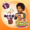 Mega Bloks Peek A Blocks Panda Slide with Big Building Blocks, Building Toys for Toddlers (14 Pieces)