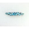 Faship Gorgeous Aqua Swarovski Crystal Floral Small Hair Barrette Clip