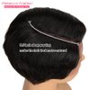 Rebecca Fashion Short Pixie Cut Lace Front Wigs Human Hair Side Part Wig 13x5.5x0.5 Glueless HD Lace Wig Short Pixie Wigs for Black Women Pre Plucked with Baby Hair, Natural Color