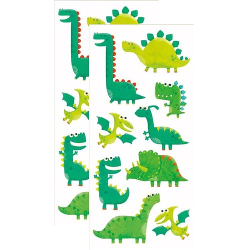 Playhouse Green Apple Scented Scratch & Sniff Sticker Sheets - Silly Dinosaurs 1 Pack