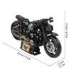 RiceBlock Motorcycle Toys Building Blocks Set, 1:8 Scale Model Gift, Suitable for Motorcycle Models for Boys Age 8-12, 575 Pieces