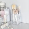 2 Pack Clear Acrylic Pencil Pen Holder Cup, Makeup Brush Holder Acrylic Desk Accessories