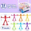 Suction Toys Sensory Fidget Toys for Kids: 21 Pack Suction Cup Toys Fidget Toys for Party Favors Classroom Prizes Travel Toys - Sensory Toys for Kids with Autism ADHD Calming