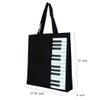 COCOMK Piano Keys Handbag Reusable Grocery Bag Shoulder Shopping Bag Tote Bag for Music Teacher Girls Gift Bag