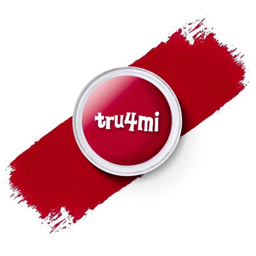 tru4mi -Water Activated Eyeliner -Wet Liner Makeup - Smudge Proof Face Body Paint - Skin Safe & Child Friendly - “TruLuv” Red -10g/container