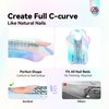 Saviland Long Length Reusable Nail Forms: Super Sticky Duable Poly Gel Nail Forms Sturdy Nail Extension Forms Paper Nail Forms Self-adhesive Nail Model Stencils for Acrylic Nails Builder Nail Gel