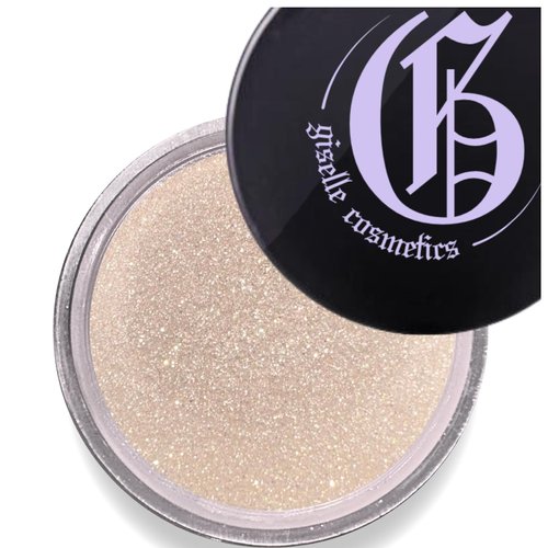 Giselle Cosmetics Pearl Diamond Mineral Loose Eyeshadow - Organic, Talc Free, High Pigment, Non-Toxic Make Up - Shimmer, Glitter, Iridescent Eyeshadow Palette - Natural Moondust Eye Shadow