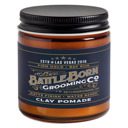 Battle Born Grooming Co Volumizing Hair Clay Pomade, 4 oz