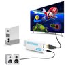GANA Wii to HDMI Converter Adapter with Hdmi Cable Connect Wii Console to HDMI Display in 1080p Output Video with 3.5mm Audio Supports All Wii Display Modes White
