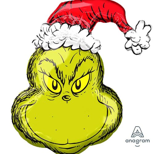 Amscan Licensed Grinchmas Party Supplies, Intended for Seuss Grinch Christmas Theme Collection, Balloon Set of 2, Officially Licensed by Anagram With Christmas Card
