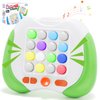 Tendccy Quick Push Handheld Game for Kids 3-12, 7 Game Mode Flashing Fast Press Push Puzzle Games Sensory Fidget Toys, Christmas Birthday Gifts Travel Toys for Boys Girls Teens Adults - Green