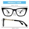 JM 2 Pack Photochromic Bifocal Reading Sunglasses for Women, Cat Eye Blue Light Glasses, Black & Tortoise +4.0