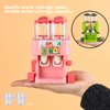 lebowen Children's Mini Water Dispenser, Cute Dinosaur Shaped, Suitable for Role-Playing, Office Desktop Decoration, Gifts, Dual Outlet Kitchen Fountain Toy (Pink)