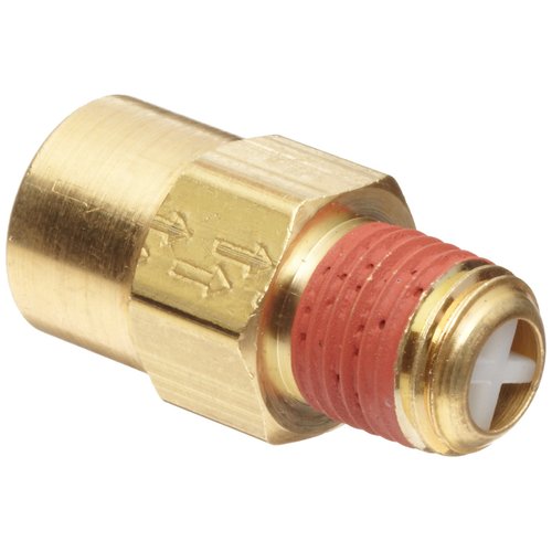 Control Devices P2525-1WA Brass Ball Check Valve, 1/4" NPT Female x NPT Male