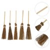 TOYANDONA 5pcs Dollhouse Miniature Broom Mini Broom Dollhouse Furniture Props Micro Landscape Decor