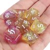 CiaraQ DND Polyhedral Dice Set with Dice Bag for Dungeons and Dragons RPG MTG Role Playing Table Games
