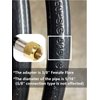 DOZYANT 5 Feet Propane Hose Extension with 3/8" Female Flare on Both Ends, Flexible Propane Gas Line Pipe for RV, BBQ Grill, Propane Tank, Heater and More