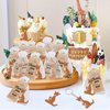 CiciBear 24 Pack Keychains Party Favors for Kangaroo Birthday Baby Shower Woodland Animals Party, Goodie Bag Stuffer, Kids Birthday, Carnival Rewards