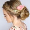 6 PACK Flower Hair Pins, U-Shaped Rhinestone Floral Hair, Embellished With Pearls Beautiful Hair Pin Floral Hairpieces, Beautiful Accessories for Prom and Wedding