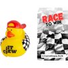 12 Bulk Count Race to Win Christian Vinyl Race Car Driver Rubber Ducks with Prayer Cards Mini Vinyl Duckies Decorations Award Prizes Birthday Ducking Jeeps Cruising Ducks Jeep Duck VBS