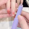 3 Pcs Silicone Nail Brush,Pink Purple Blue Multifunction Nail Art Brushes,Reusable Silicone Jelly Beveled Head Nail Brushes For Lipstick Concealer Makeup Brush Stained Gradient Nail Design Nail Tools