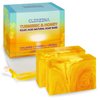 CLERZENA Honey Turmeric Kojic Acid Soap Bars for Dark Spots | Vitamin C & E, Retinol, Collagen Spot Treatment for Face Soap Bars | All Natural Turmeric Soap Bar for Women & Men