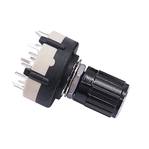 Taiss 3pcs Rotary Switch RS26 1P12T Band Switch Band Channel Rotary Selector Switch 1 Pole 12 Position Single Wafer Band Selector Rotary Switch + 3pcs knob