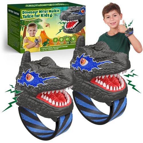 Dinosaur Walkie Talkies for Kids Ages 3-8: Christmas Birthday Gifts Walkie Talkies Toys for 3 4 5 6 7 8 Year Old Boys Girls Toddlers Outdoor Camping Toy Games for Boy Girl Kid Toddler Age 3-5 5-7 6-8