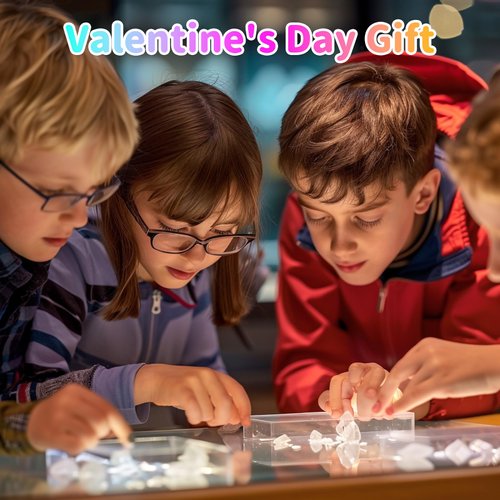 Valentine's Day Gifts for Kids - Science Kits for Kids Toddler Classroom, 52 Science Experiments for Kids 6-8, STEM Projects Toys for Boys and Girls