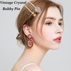 10PCS Crystal Hair Clips Vintage Rhinestone Hair Pin Metal Alloy Plume Bobby Pin Leafy Vine Hair Barrettes Stars Pearl Daisy Hair Accessories for Women Girls Brides