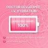 LINGTEA Doctor Developed Electrolyte Drink Mix | Rapid Hydration | Essential Vitamins | Oral IV Solution | Fast Recovery | Workout Drink | Party Recovery | Maximum Absorption | Peach Flavor | 10 Count