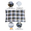 REDCAMP Outdoor Camping Pillow Lightweight, Flannel Travel Pillow Cases, Removable Pillow Cover
