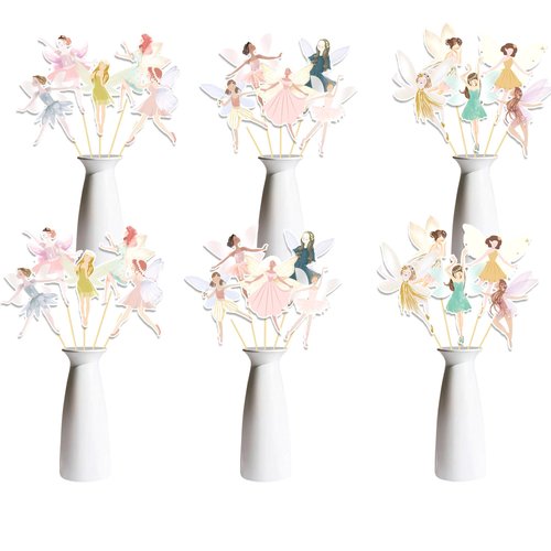Fairy Party Decorations Set of 30, Fairy Baby Shower Decorations, Double Sided Centerpieces for Tables, Perfect for Baby Shower or Birthday Party(Fairy)
