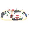 Battery Operated Train for Wooden Track, 3Pcs Train Toy Set for 3 4 5+Years Old Boy Girl Toddlers, Motorized Train Accessories Electric Train Compatible with Thomas & Friends, Brio and Chuggington