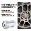 PQY Wheel Locks Locking Lug Nuts Kit with Key 82215711 Replacement for Jeep Wrangler JL 2018-2023 Gladiator JT 2020-2023
