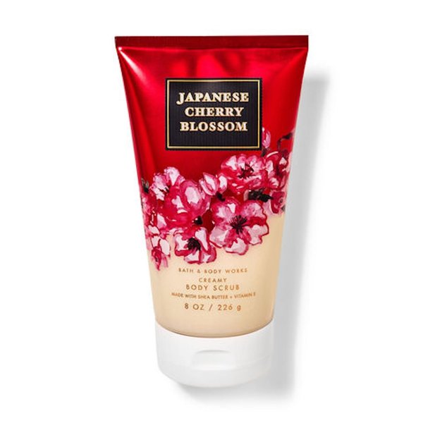 Bath and Body Works Japanese Cherry Blossom Creamy Body Scrub 8 Ounce (Japanese Cherry Blossom)