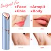 Facial Hair Remover, Removal Shaver for Women, Rosarden USB Rechargeable IPX6 Waterproof Eyebrow Face Razor Trimmer for Lips, Body, Arms, Mustaches, Fuzz and Chin (Blue)