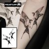 INKARTLINK Temporary Tattoos, Semi Permanent Tattoos Adult Art Designs Waterproof Temporary Tattoos Party Favors Tattoo Stickers Realistic, No Adhesive, Lasts 1-2 Weeks (Bird)