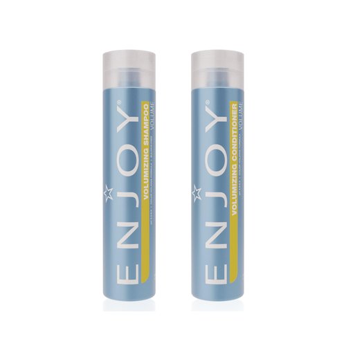 Enjoy Volumizing Shampoo and Conditioner for Color Treated Hair, Men and Women, Curly Hair Shampoo and Conditioner - 10.1 Fl Oz
