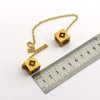 Hanreshe Last Jedi Dice Han Solo Lucky Necklace Keychain Prop Smugglers Charm Gold Bracelet Men Dice Jewelry Cosplay