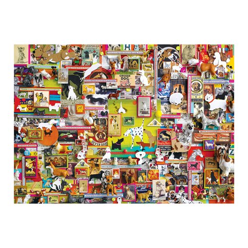 Cobble Hill 1000 Piece Puzzle - Dogtown - Sample Poster Included