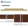 goldenwarm Gold Cabinet Pulls 10 Pack Drawer Pulls Hardware for Kitchen Cabinets LS7024BB96 3-3/4in Hole Centers Cabinet Handles Pulls for Dresser Drawers